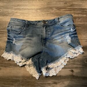 Blue Spice Denim Shorts